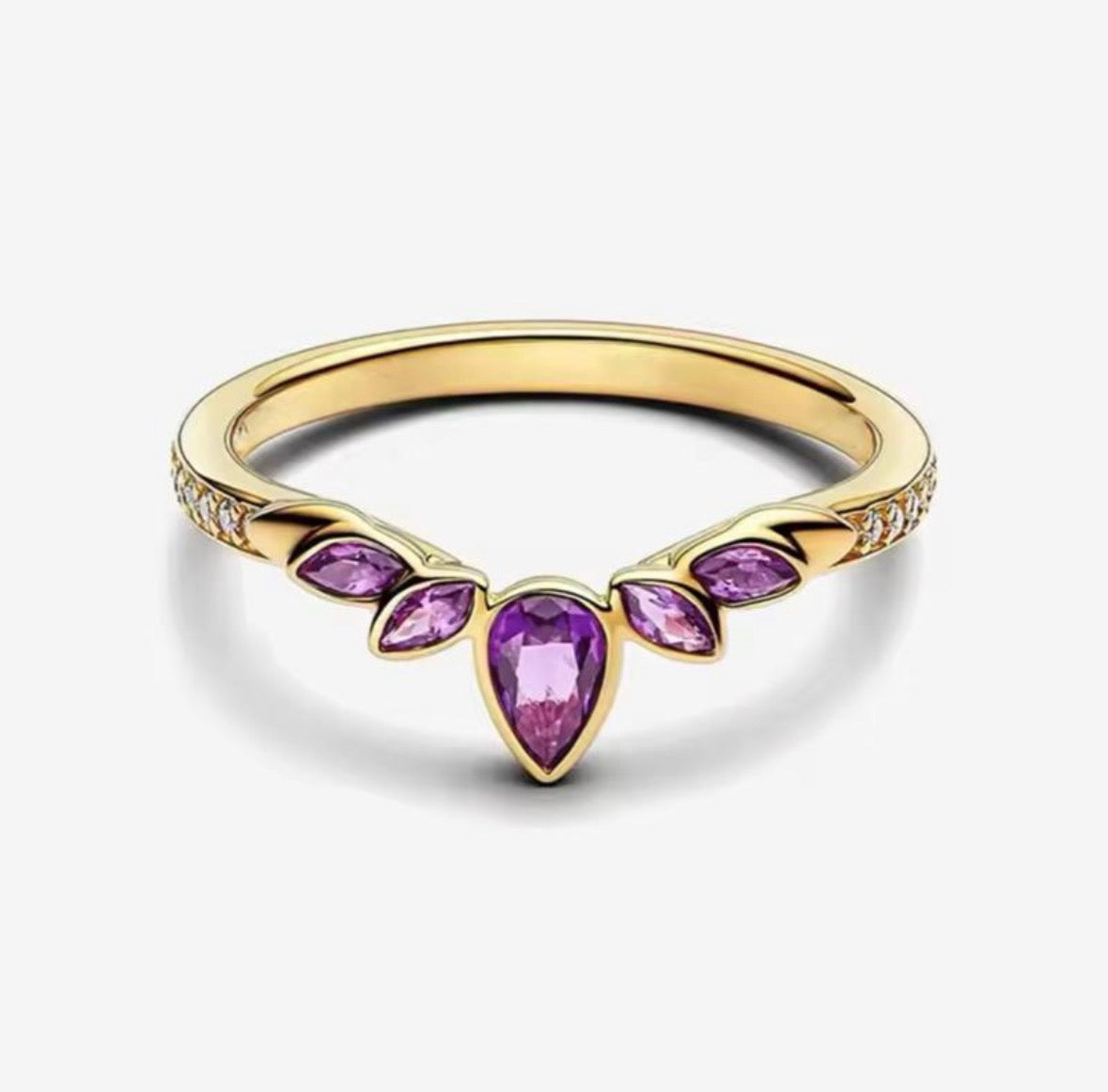 Anillo Dorado Princesa Ana Frozen