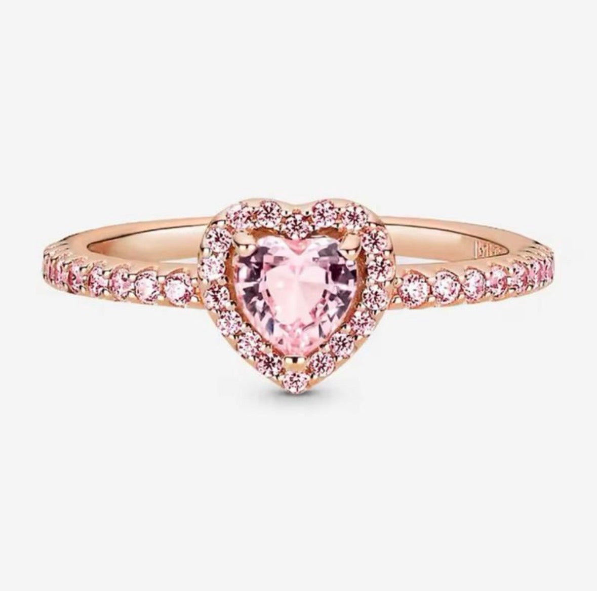 Anillo Rosa Corazón Rosa