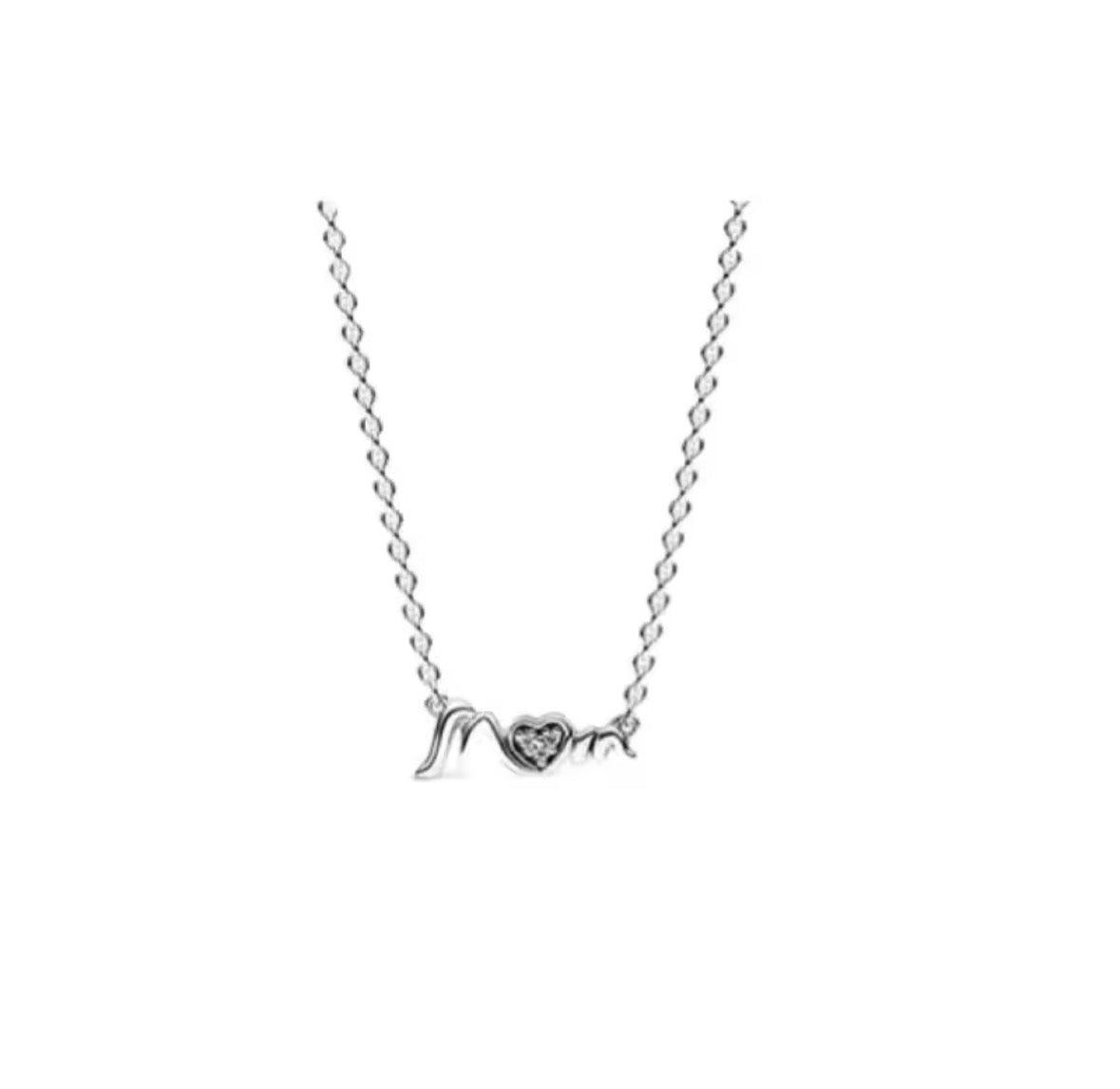 Collar Plateado Mom