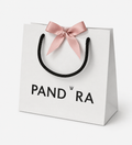 Bolsa Cartón  Blanca Lazo Rosa